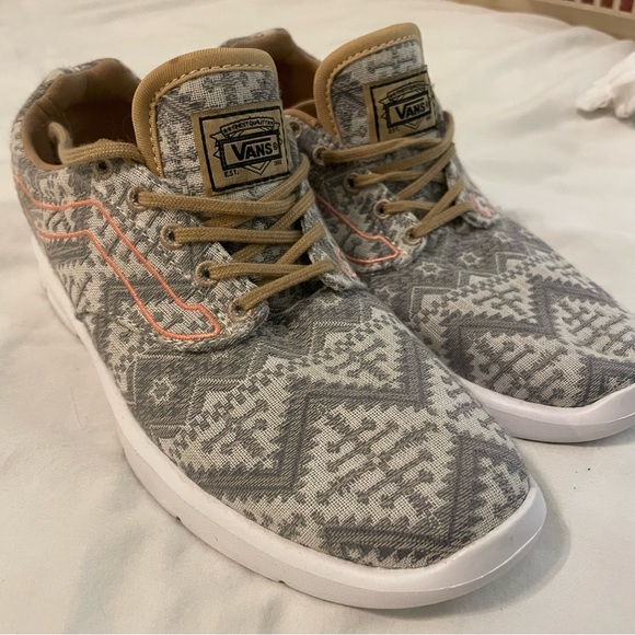Vans Grey Patterned Sneakers - Picture 1 of 6